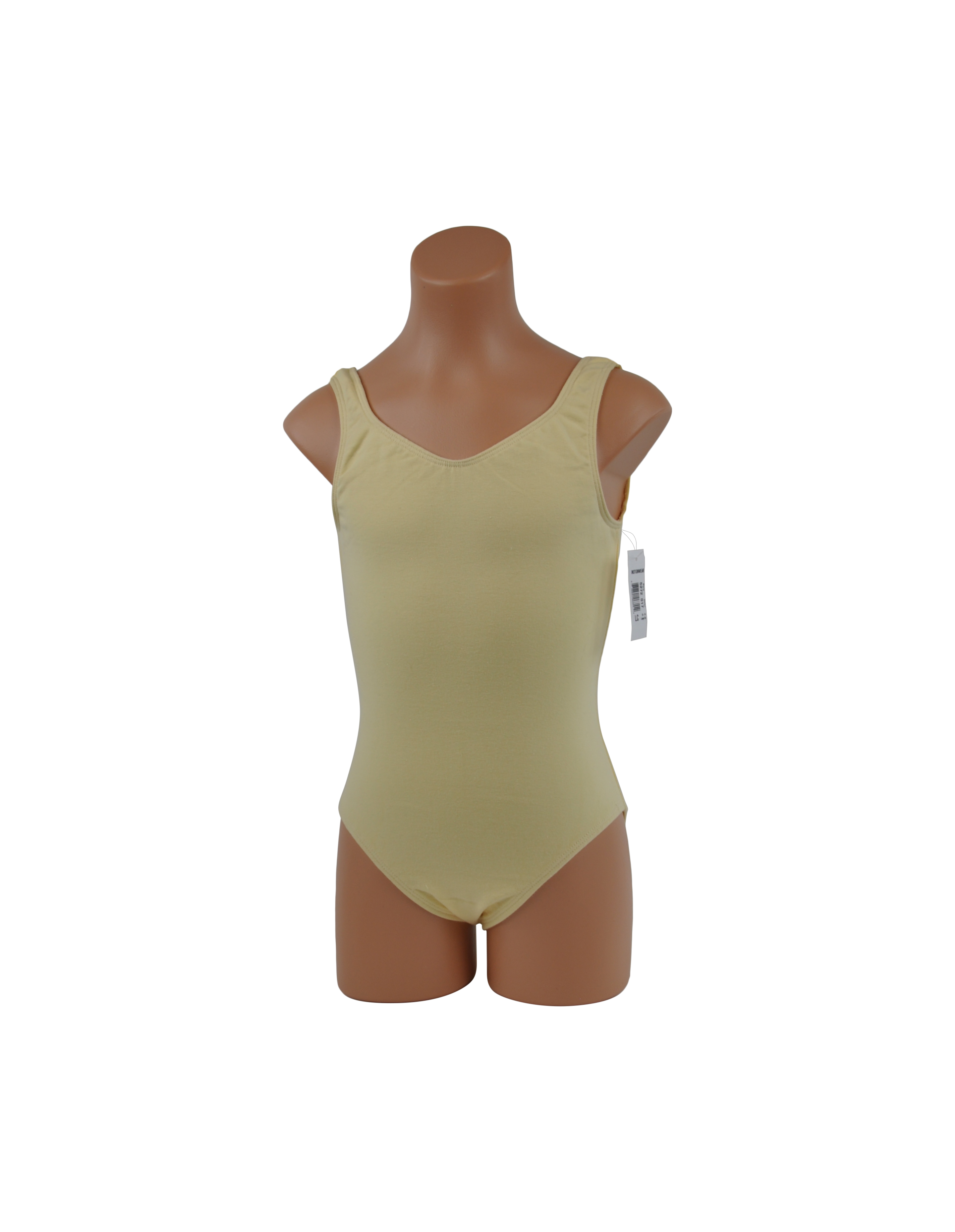 Motionwear Yellow Tank Leotard with Square Back